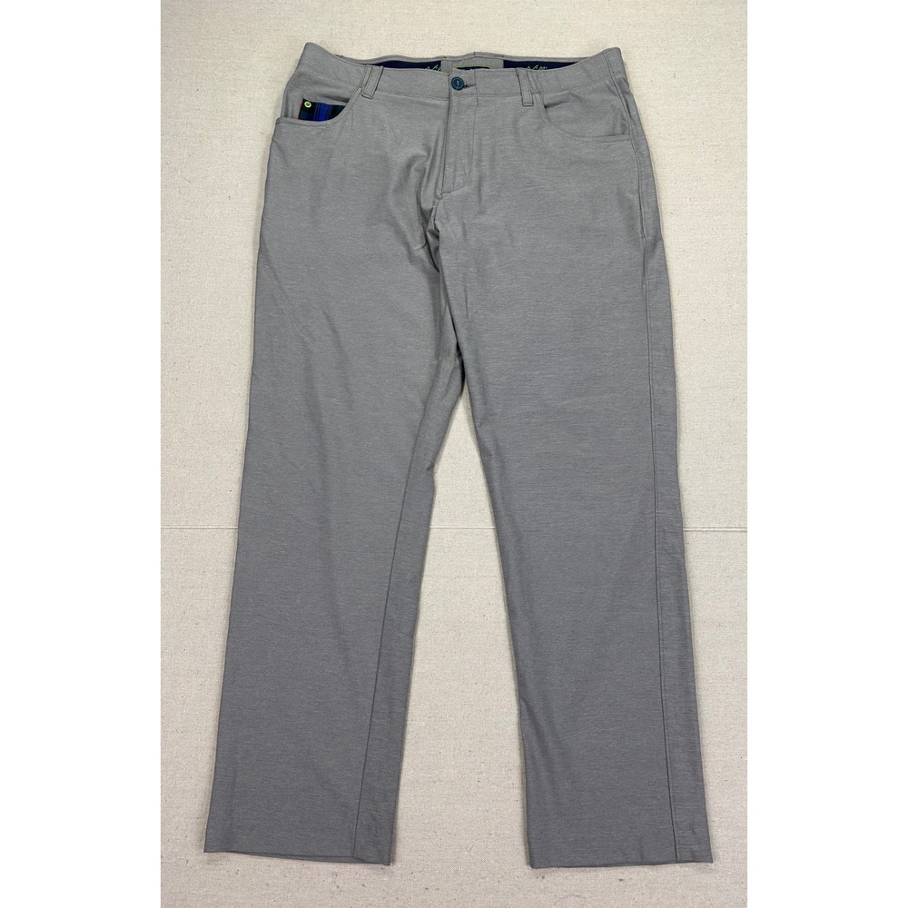 William Murray Golf Mens 36 Grey Straight‎ Fit Performance Stretch Pant
